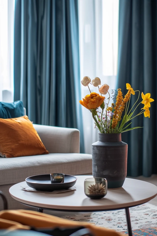 Blue Curtains Living Room Ideas for a Chic Space