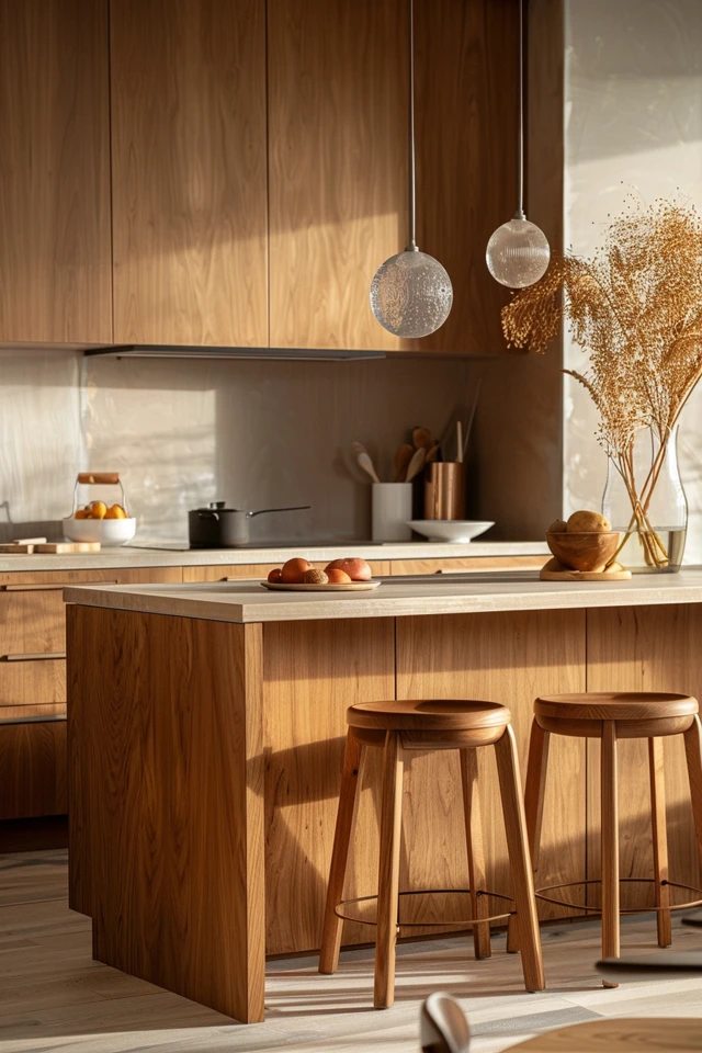Warm Light Brown Kitchen Design Inspirations