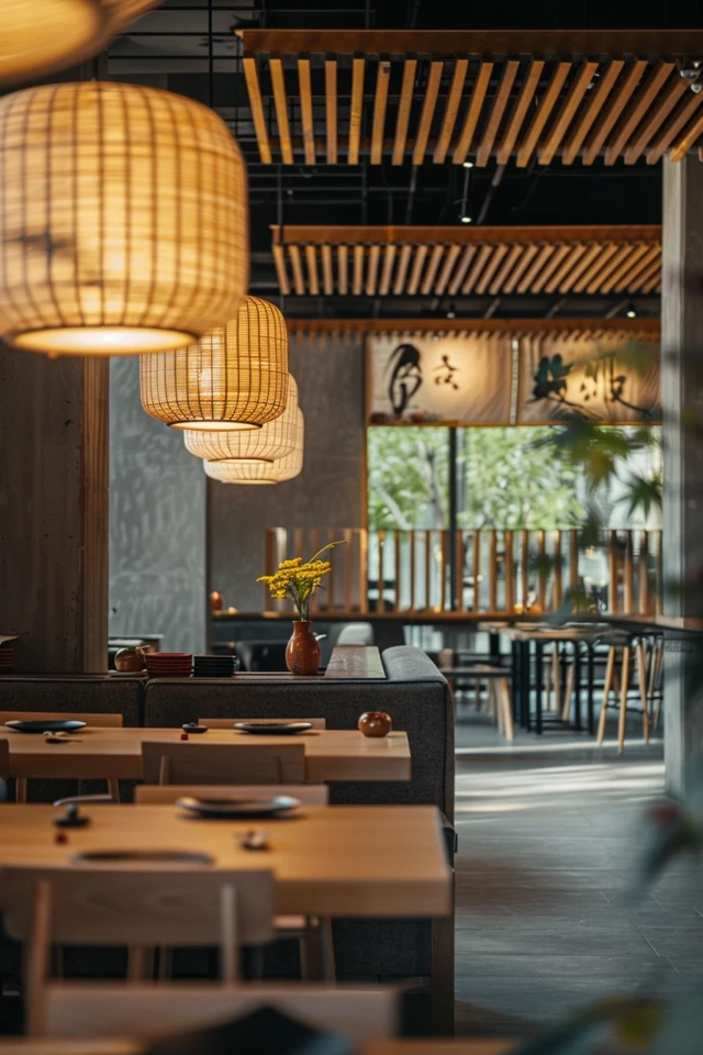 Practical Considerations for Japanese Restaurant Ceiling Design
