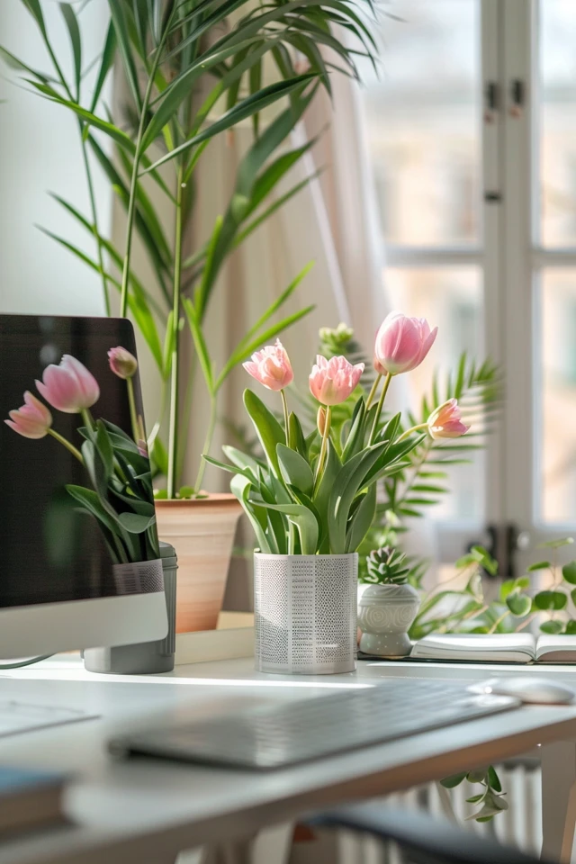 Easter-Themed Desk Decor