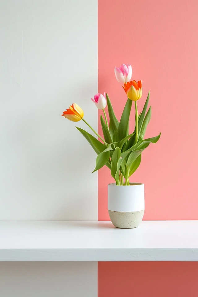 Create a Two-Tone Wall with a Color Highlight