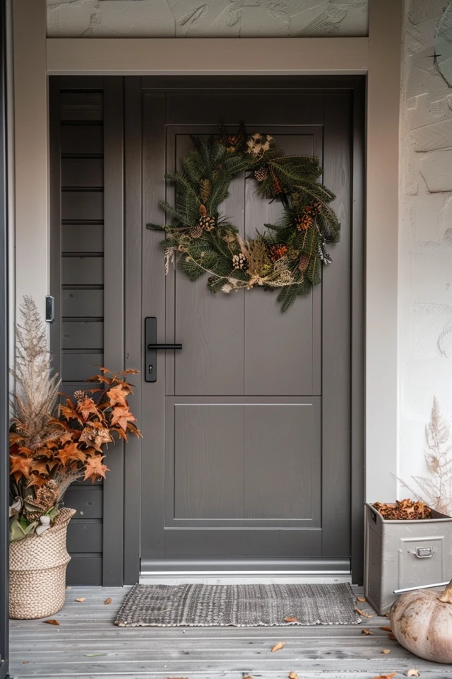 Festive Thanksgiving Door Decorating Ideas