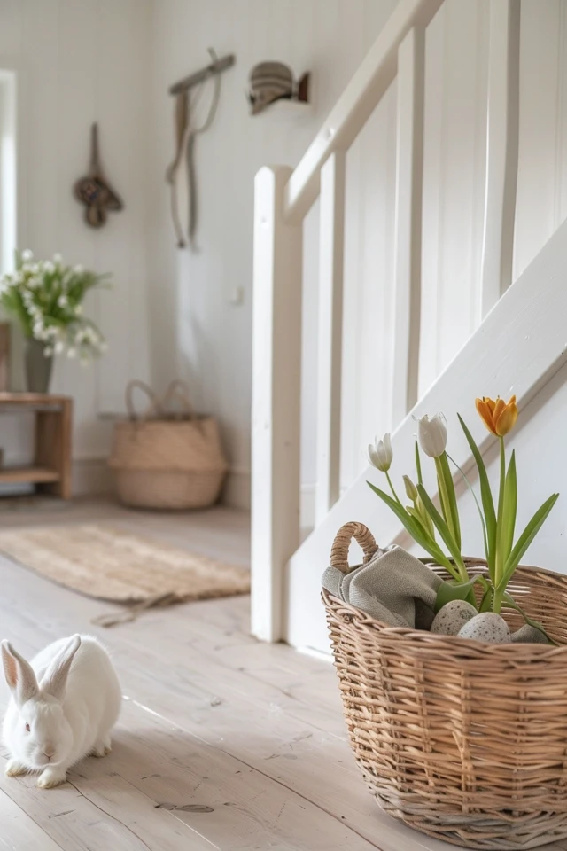 Stylish First Impressions with Easter Theme Entryway Decor