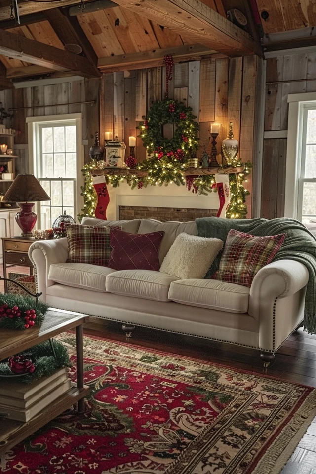 Cozy Christmas Dining Room: Rustic Charm for Festive Feasts - photo 2