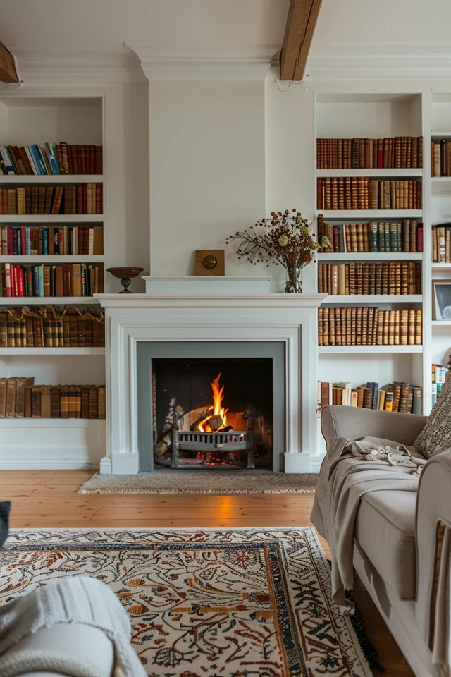 Styling and Decor Ideas for Fireplace Bookshelves