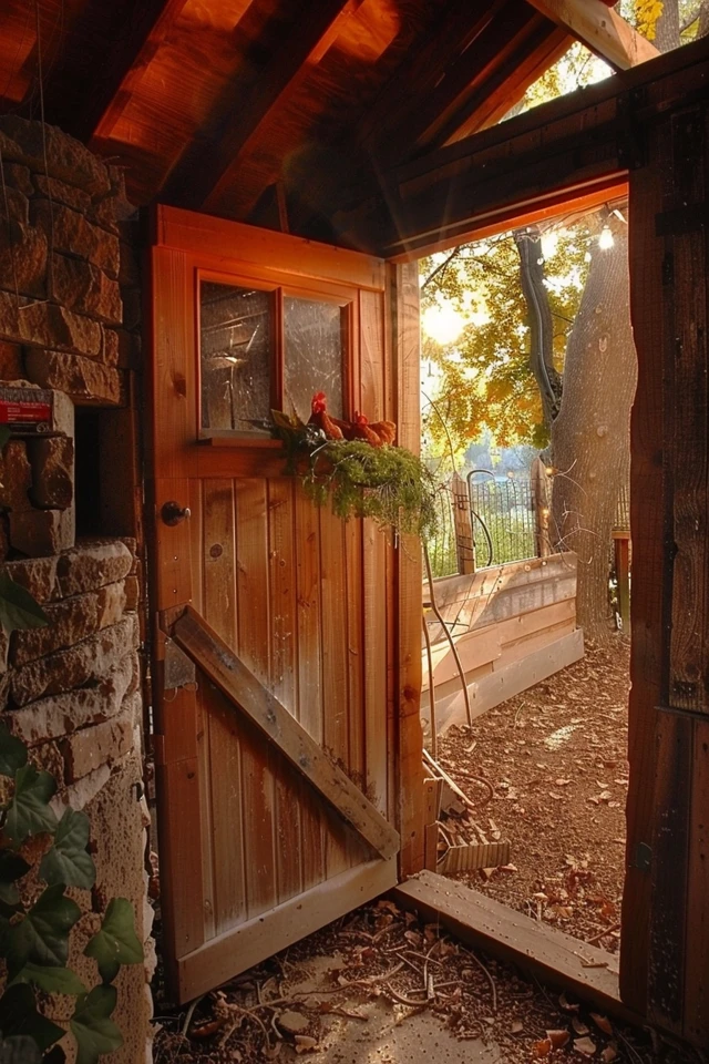 Creative DIY Chicken Coop Door Ideas - photo 2