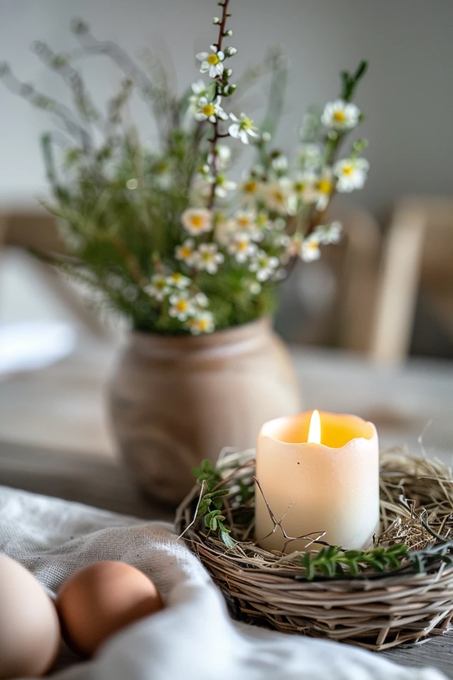Blending Old and New with Easter Theme Home Decor