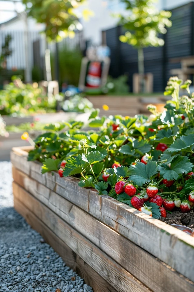 Creative Raised Strawberry Bed Ideas for Gardens