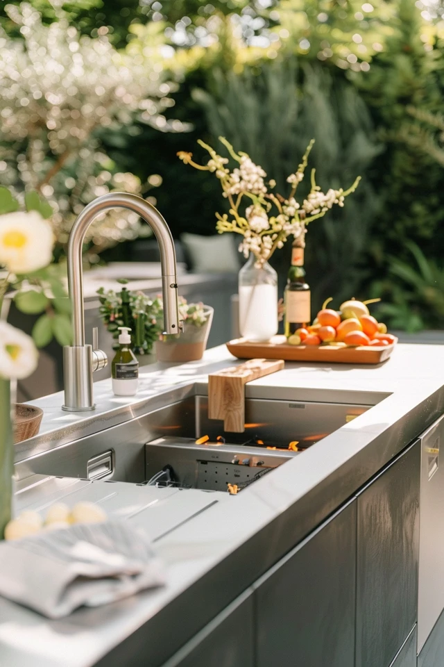 How to Install an Outdoor Kitchen Backsplash