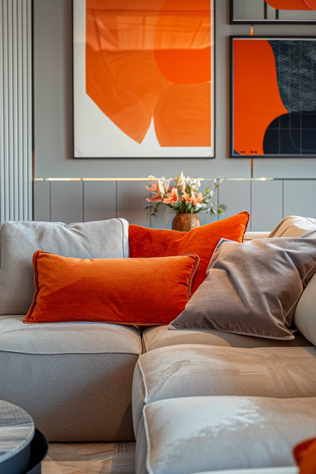 Orange and Grey Living Room Ideas to Inspire You