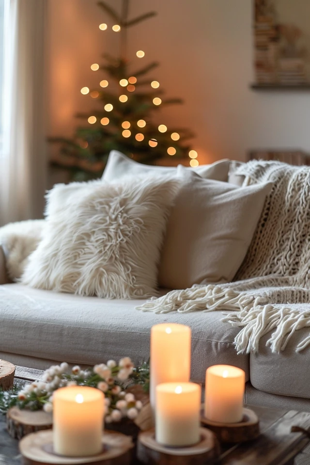 Pom Pom Christmas Light Garland and Christmas Mason Jar Sign