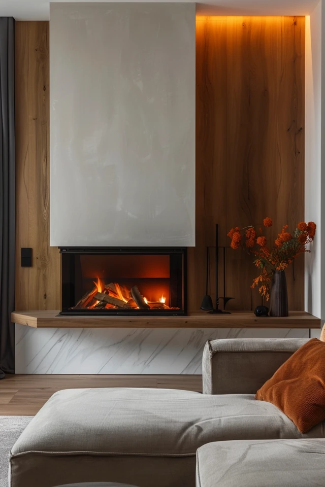Modern Electric Fireplace Wall Ideas for Cozy Homes