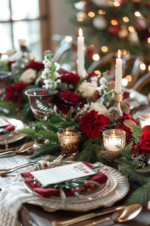 Creating an Artistic or Vintage Christmas Dining Room