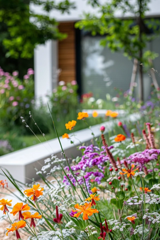 Brighten Corners with Flower Bed Ideas