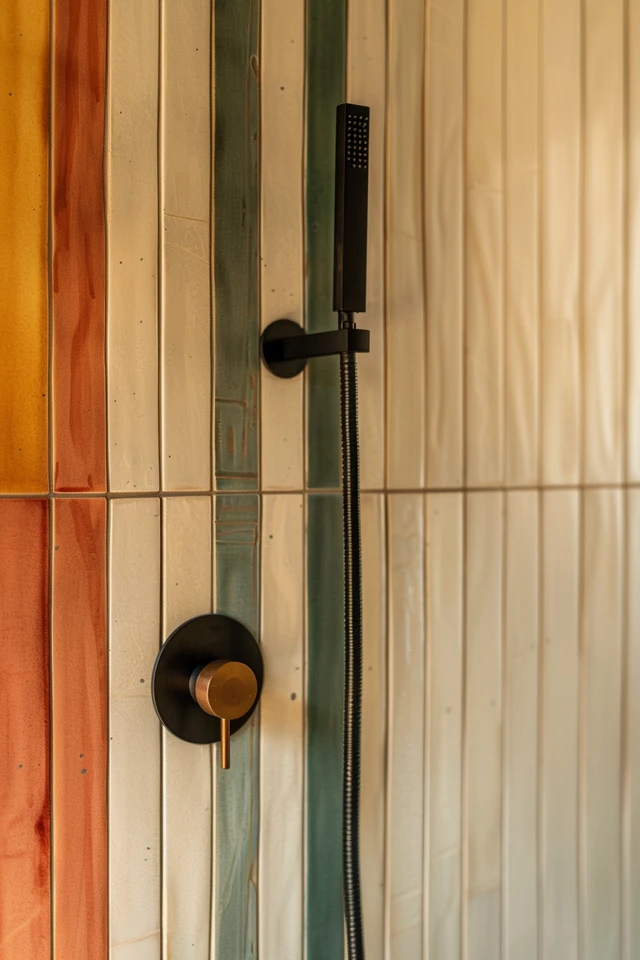 Vertical Shower Accent Tile Ideas Unveiled