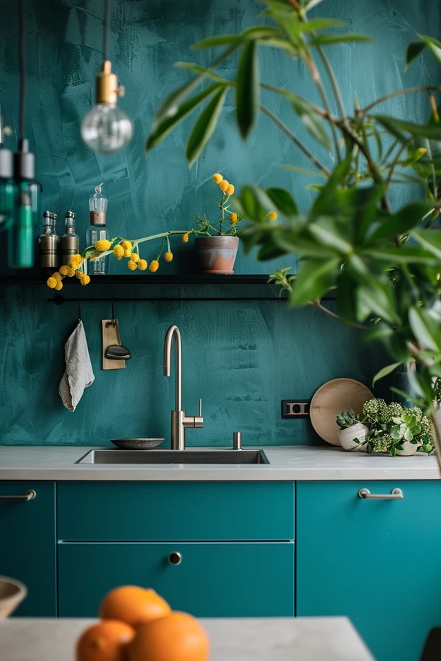 Refreshing Teal Kitchen Ideas for Chic Home Decor