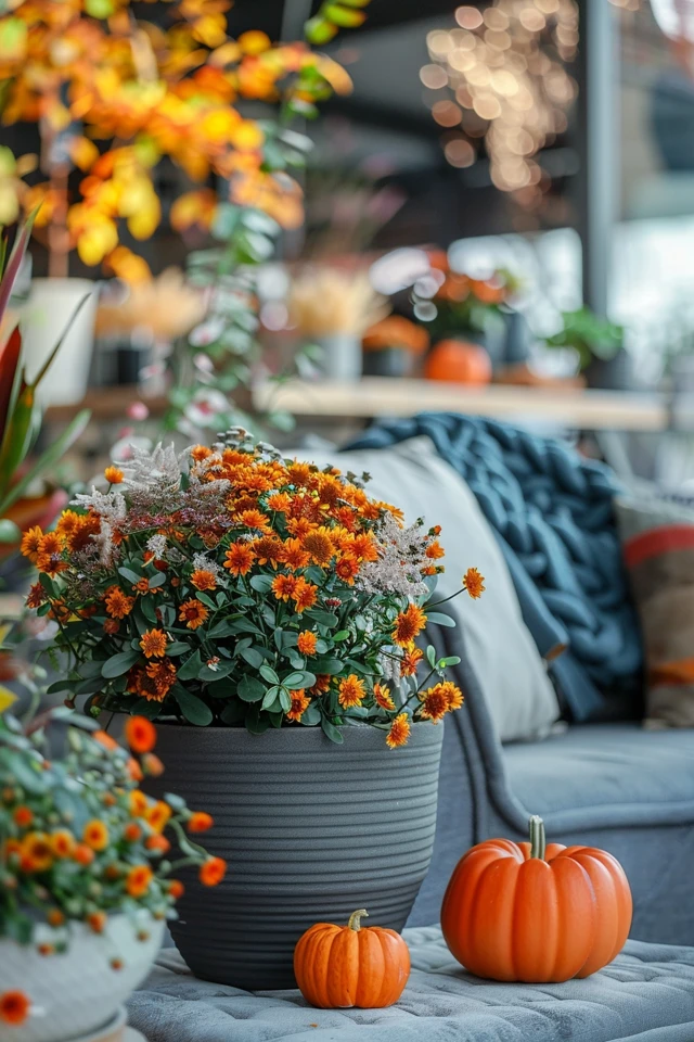 Autumn Planters: Stylish Greenery