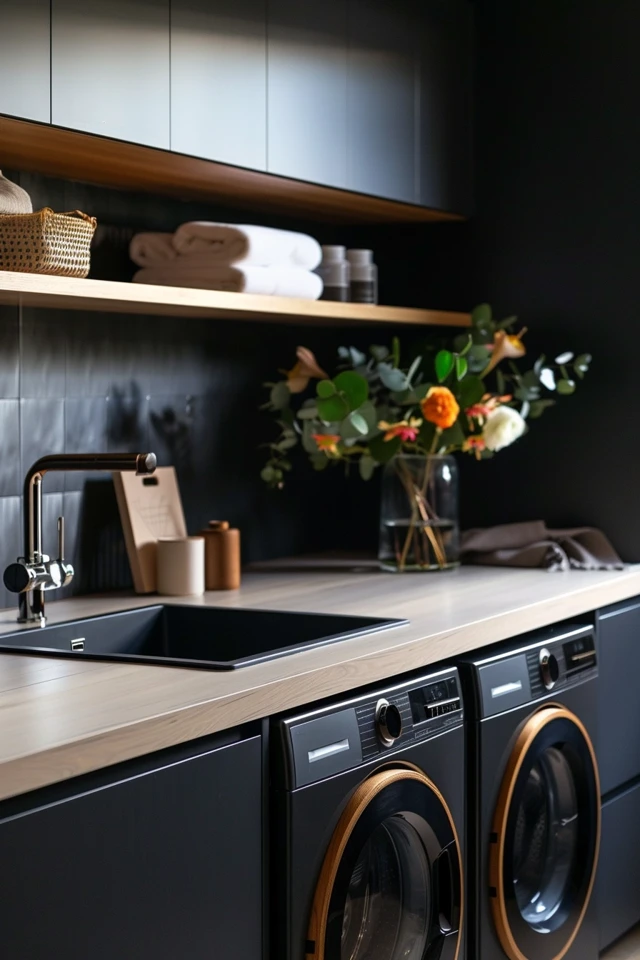 Sophisticated Black Laundry Room Ideas Unveiled