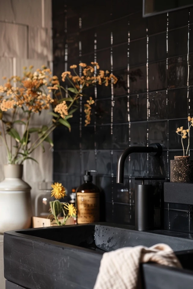 Chic Black Tile Bathroom Ideas for Your Home