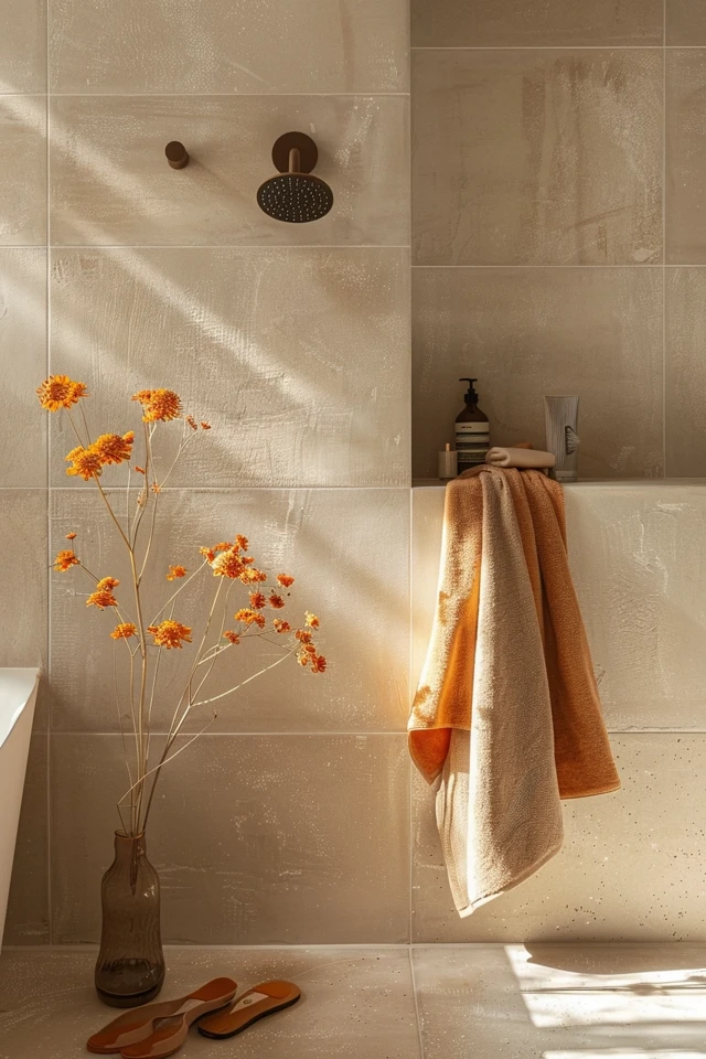 Beige Shower Tile Ideas for Elegant Bath Spaces