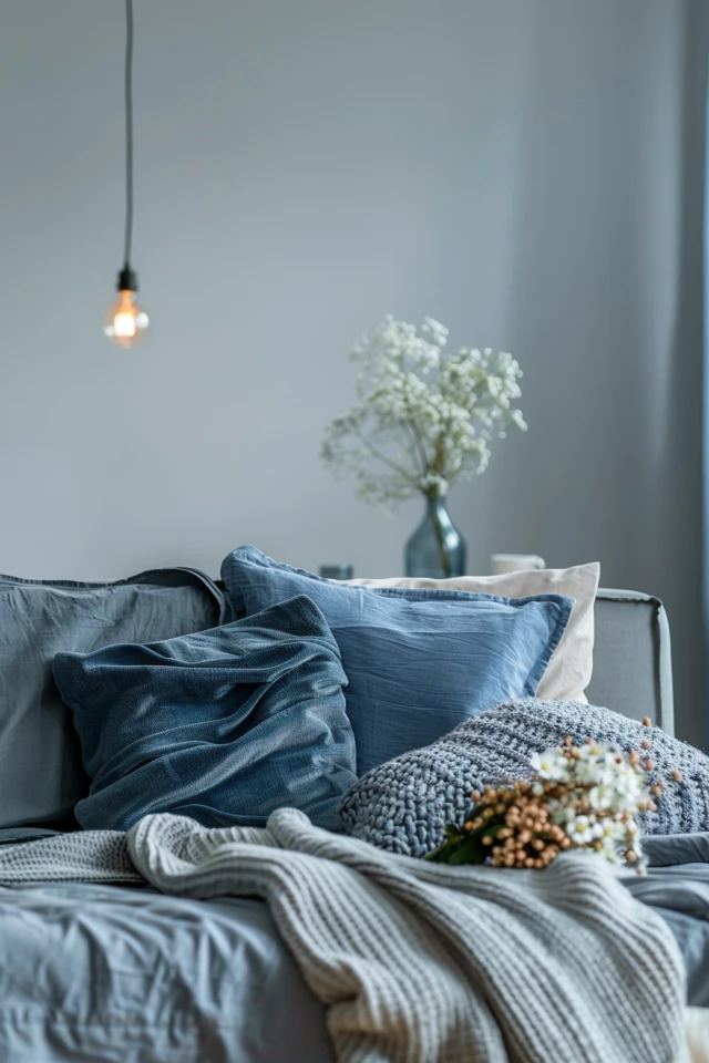 Soothing Blue and Grey Bedroom Ideas for Serenity - photo 2