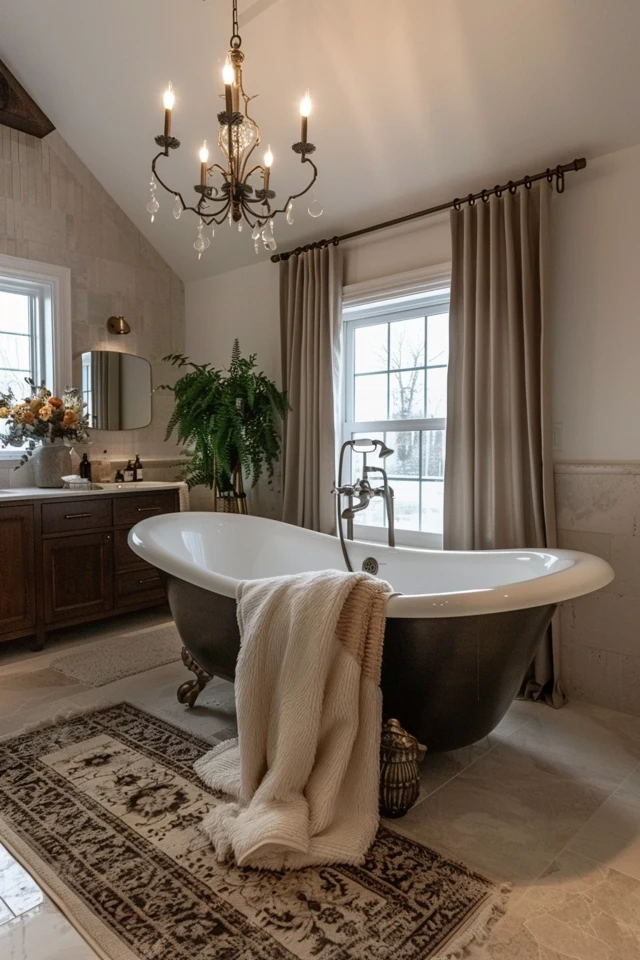 Tile and Fixture Ideas for a Christmas Theme Bathroom