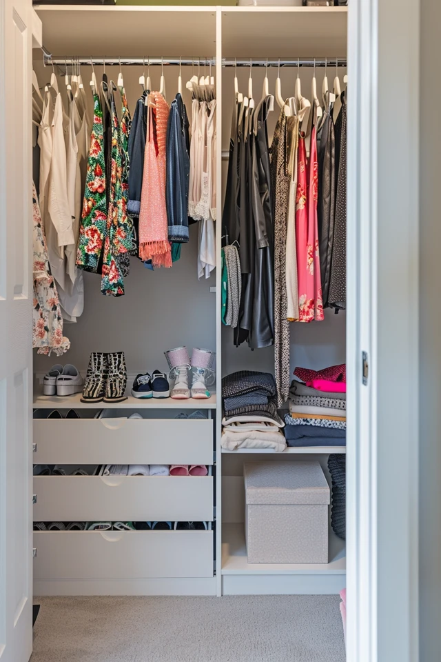 Closet Width and Hanging Clothes
