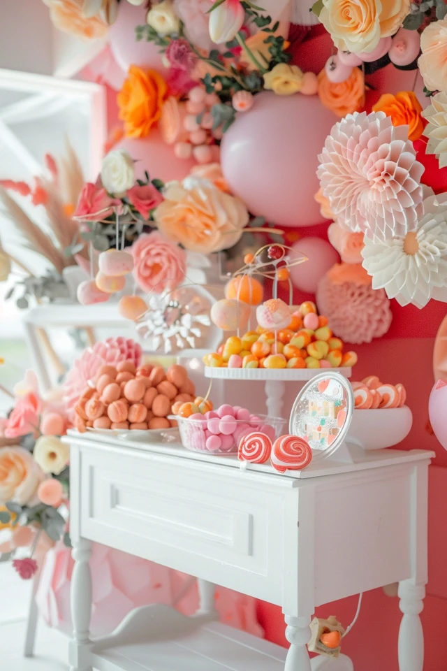 Colorful Linens and Themed Decorations