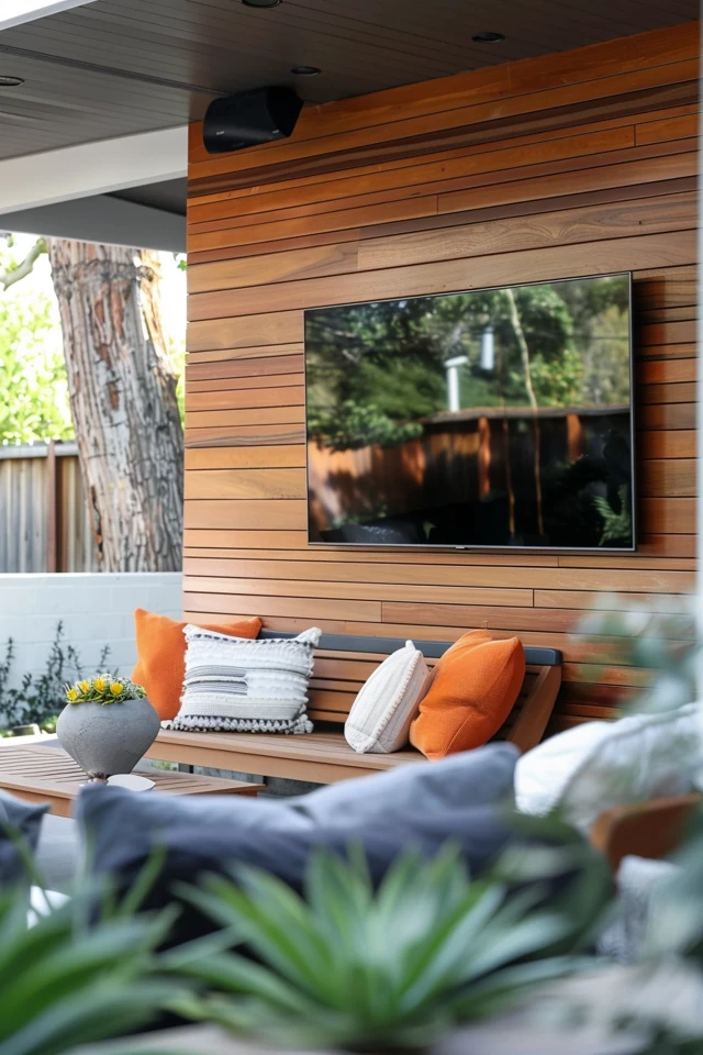 Outdoor TV Wall Ideas for Stylish Backyards