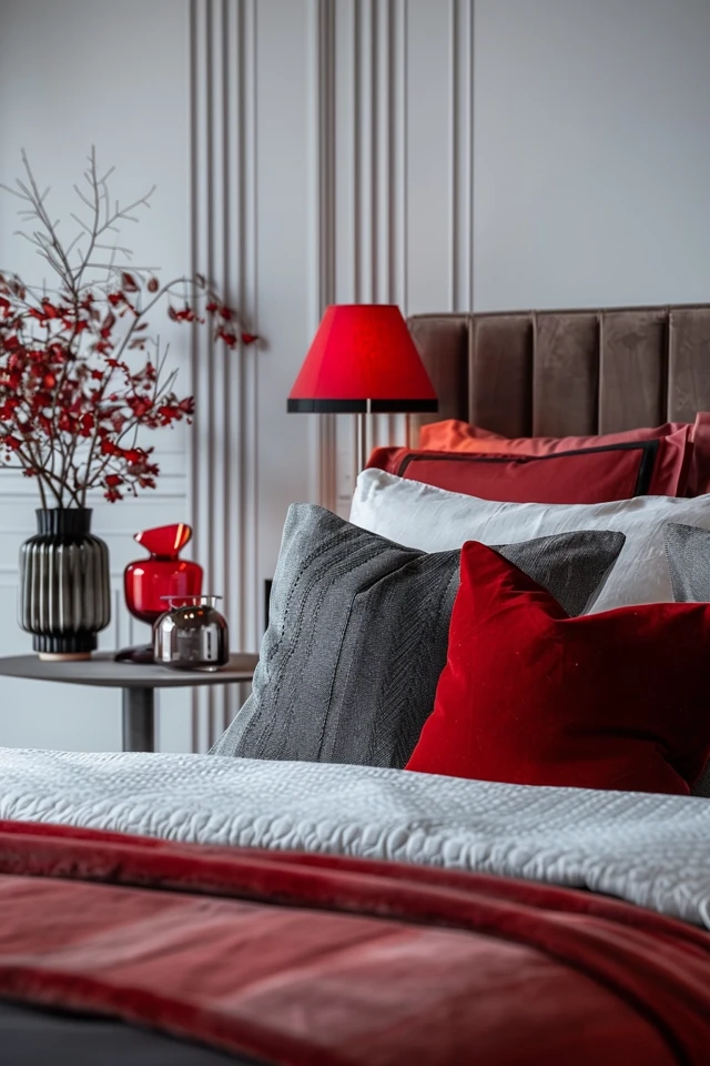 Red and Gray Bedroom Ideas for Chic Decor