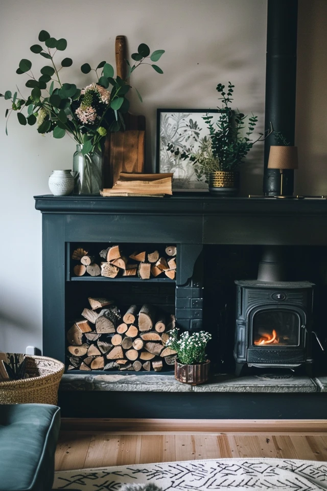 Chic Black Fireplace Mantel Ideas for Your Home