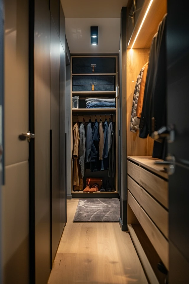 Smart Long Narrow Closet Ideas for Space Maximization