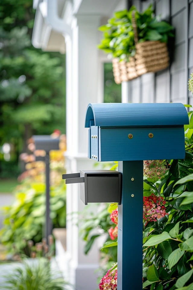 Double Mailbox Post Ideas for Curb Appeal