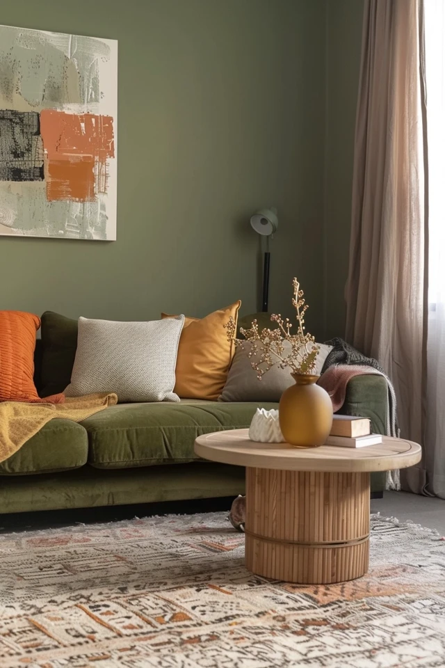 Infusing Olive Green with Furniture and Accessories