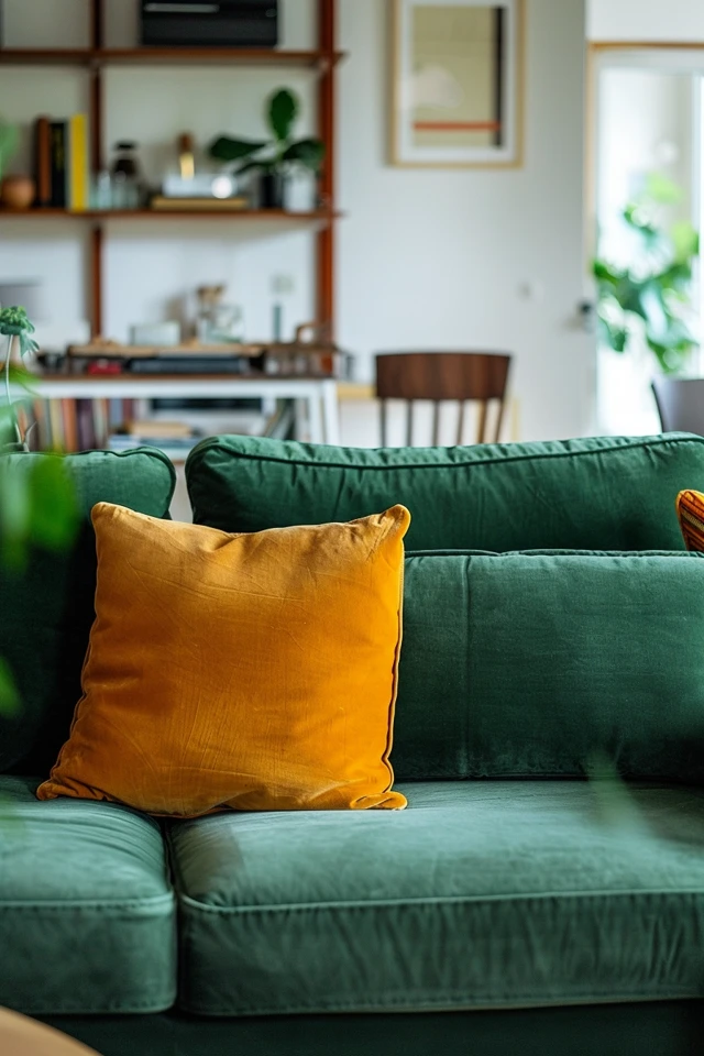 Is a Green Couch Good for a Living Room?