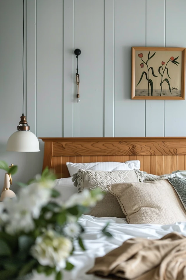 Chic Bedroom Board and Batten Wall Inspo