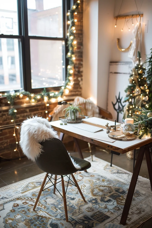 Office Creative Fireplace Display
