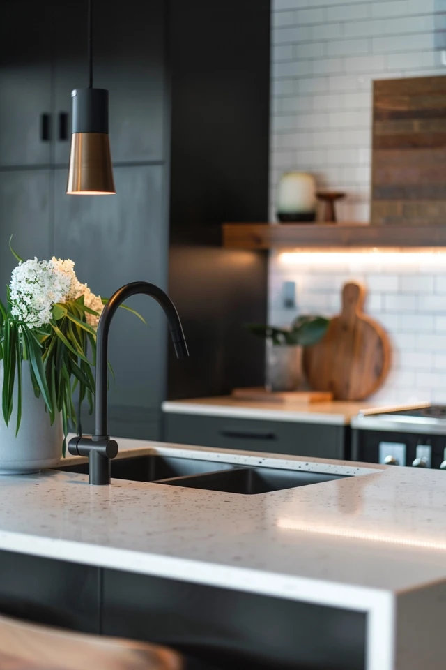 Contemporary Black Kitchen Decor Ideas