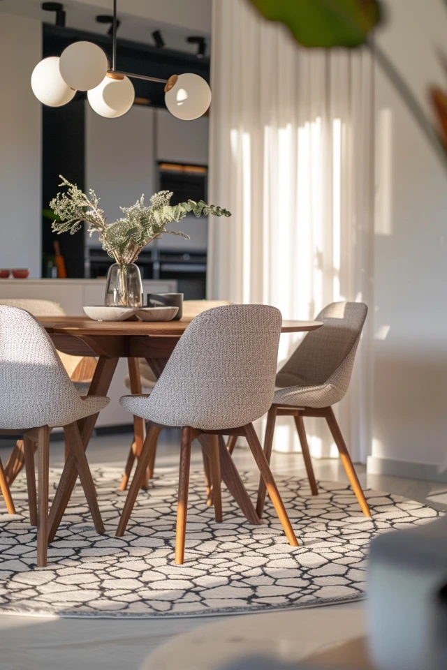 Round Dining Table Rug Ideas for Cozy Spaces