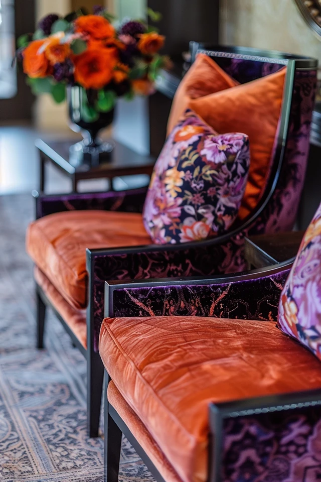 Stylish Seating with Halloween Theme Accent Chairs