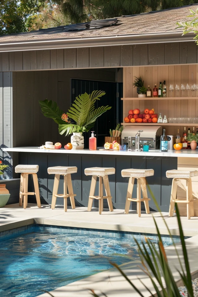 Splashy Above Ground Pool Bar Ideas for Summer Fun