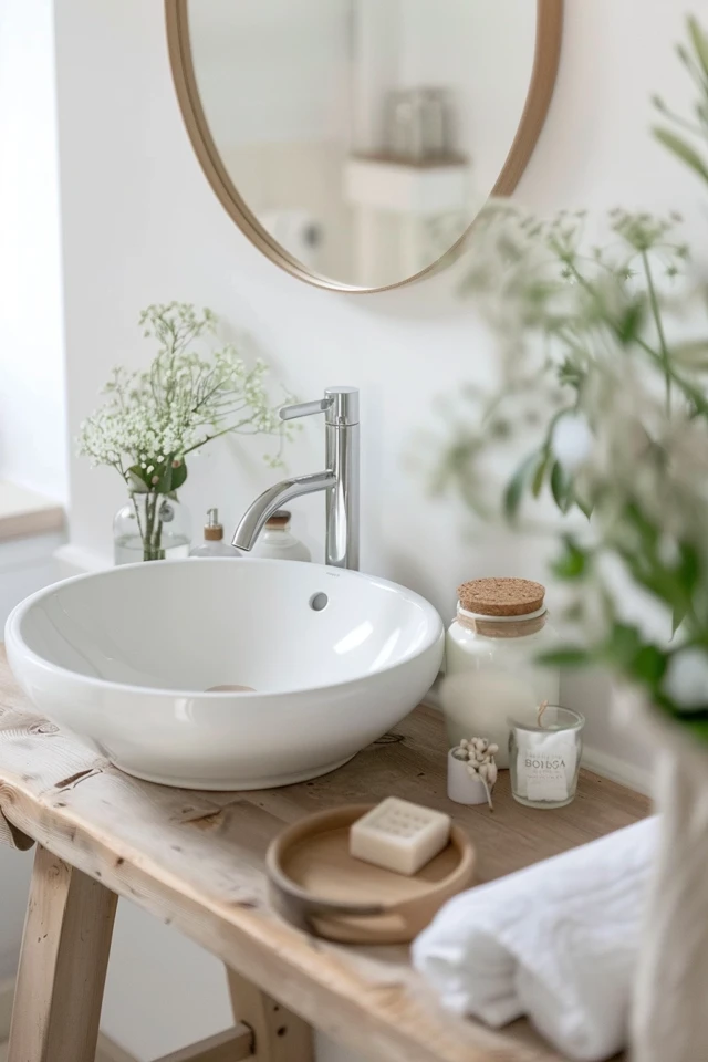 15 Chic Small Bathroom Table Ideas for You - photo 2