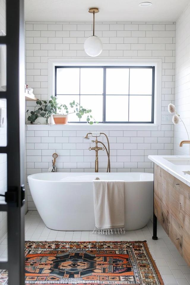 Space-Saving Layout With Single Vanity and Compact Fixtures