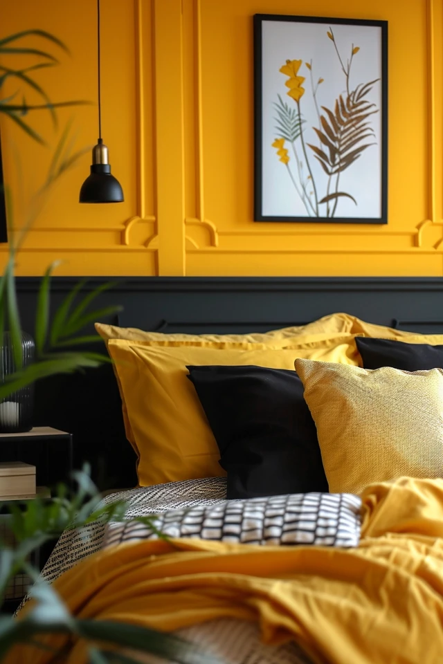Vibrant Black and Yellow Bedroom Ideas for You
