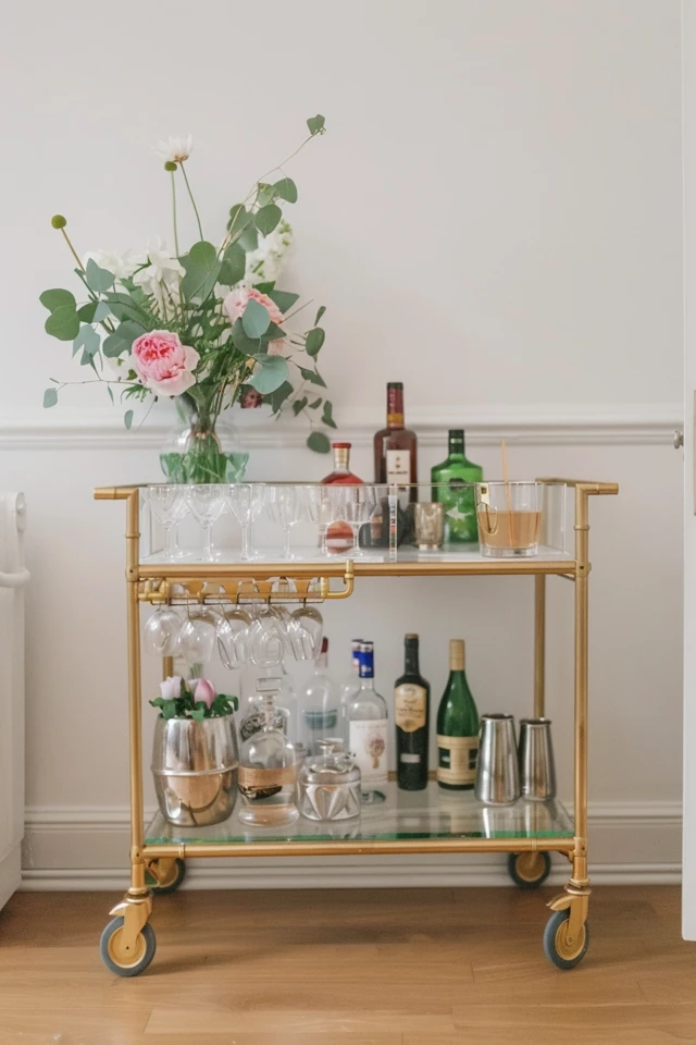 5 Stylish Home Bar Cart Ideas
