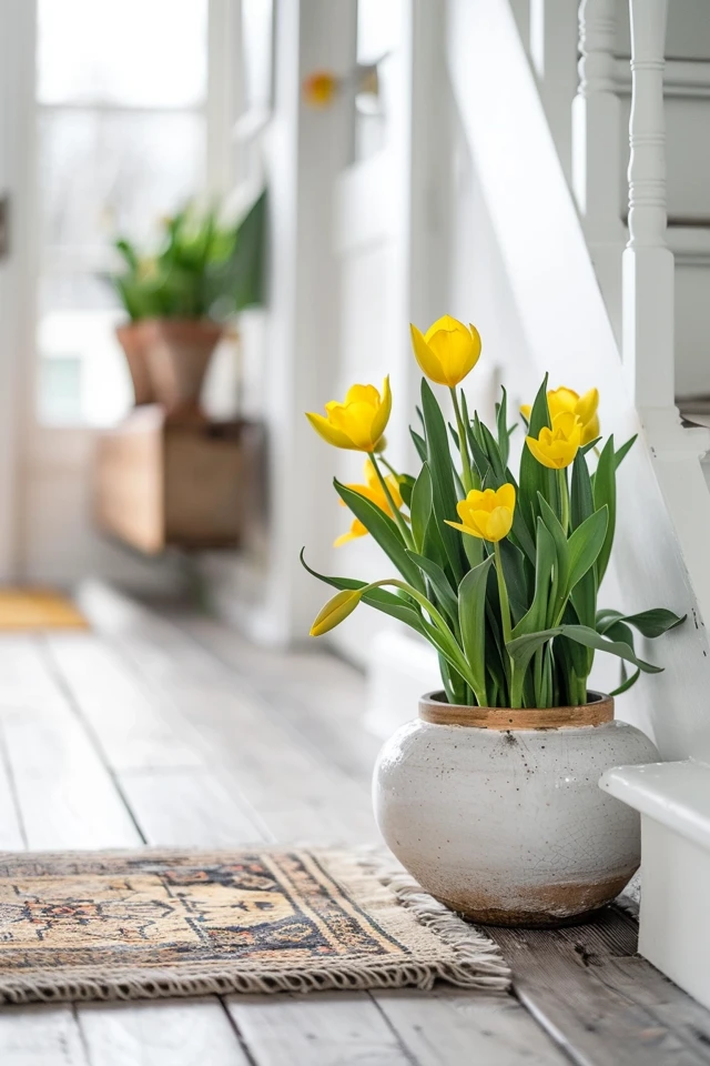 Make a Great First Impression with Easter Theme Entryway Decor