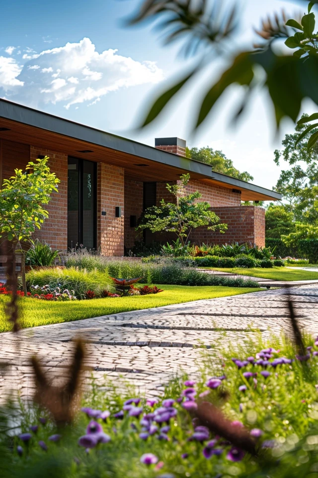 Front Yard Brick Landscaping: Create Curb Appeal
