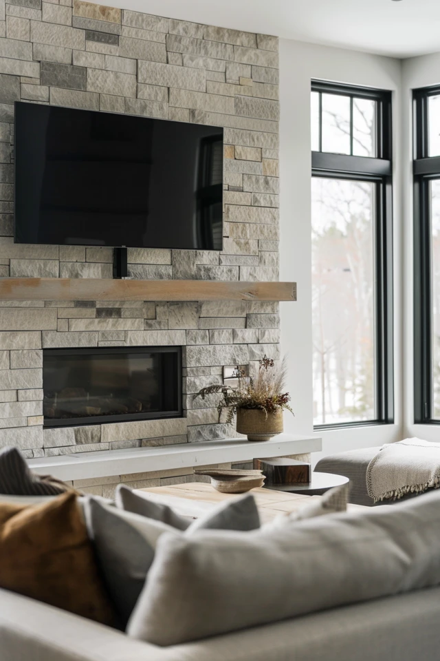 Make a Statement with a Black Marble Surround