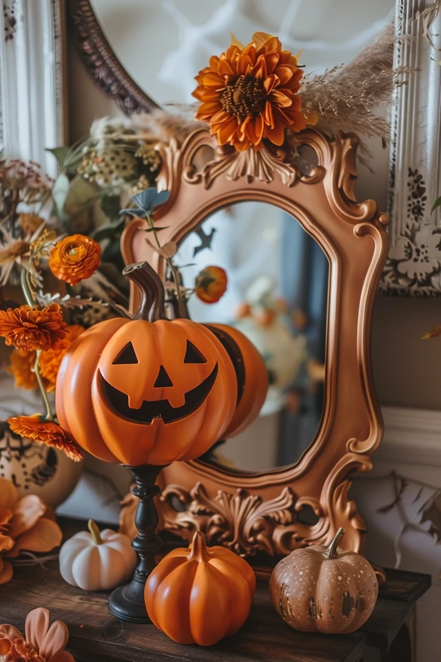DIY Halloween Mirror Decorations