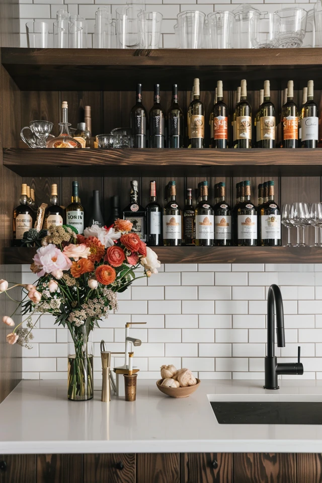 Traditional Wet Bar Backsplash Ideas